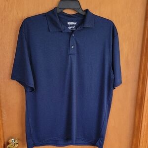 Gildan Blue Polo Shirt